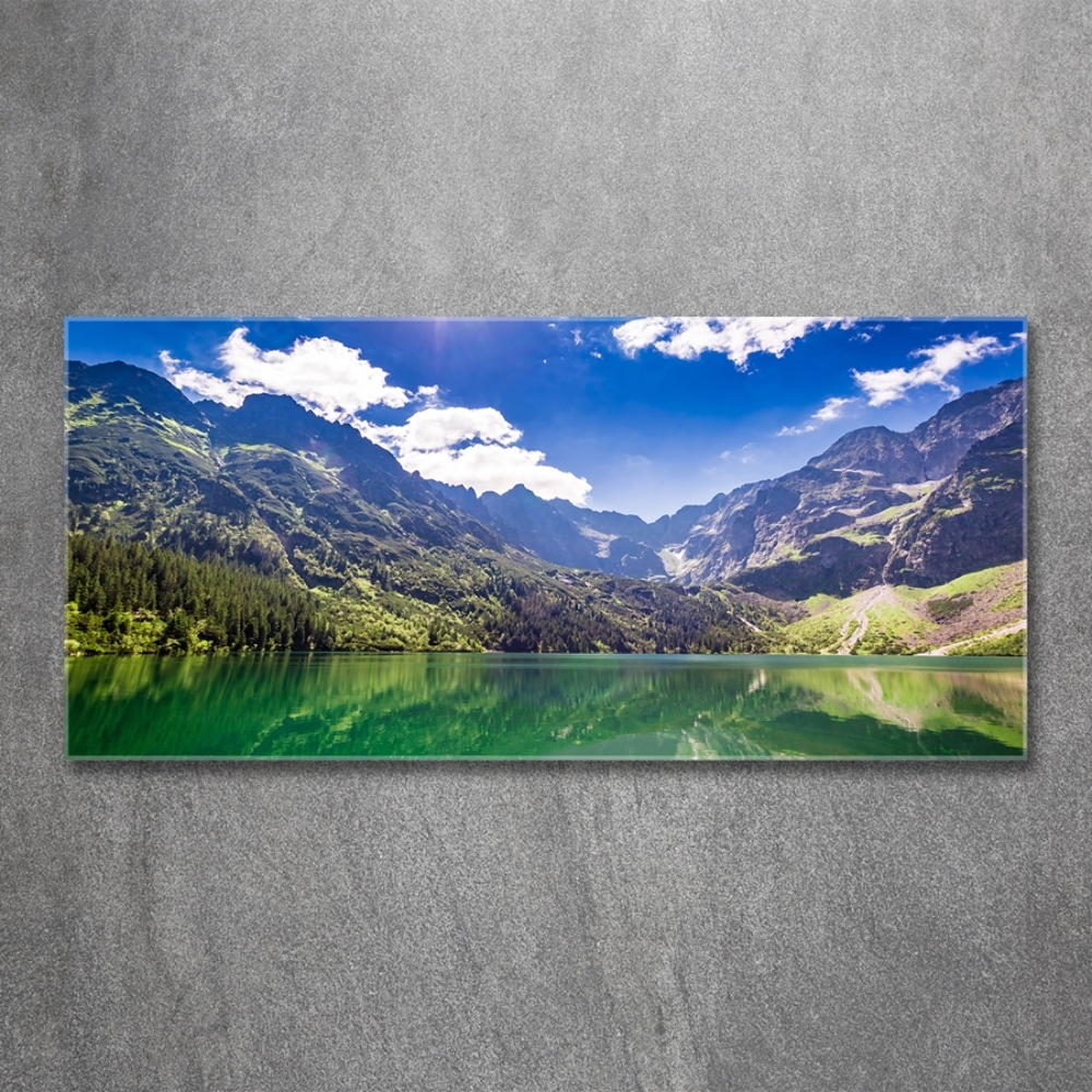 Foto obraz szklany Morskie oko Tatry