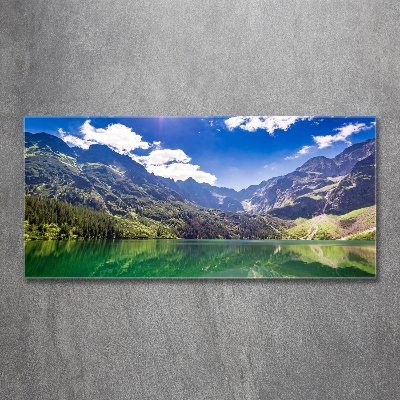 Foto obraz szklany Morskie oko Tatry