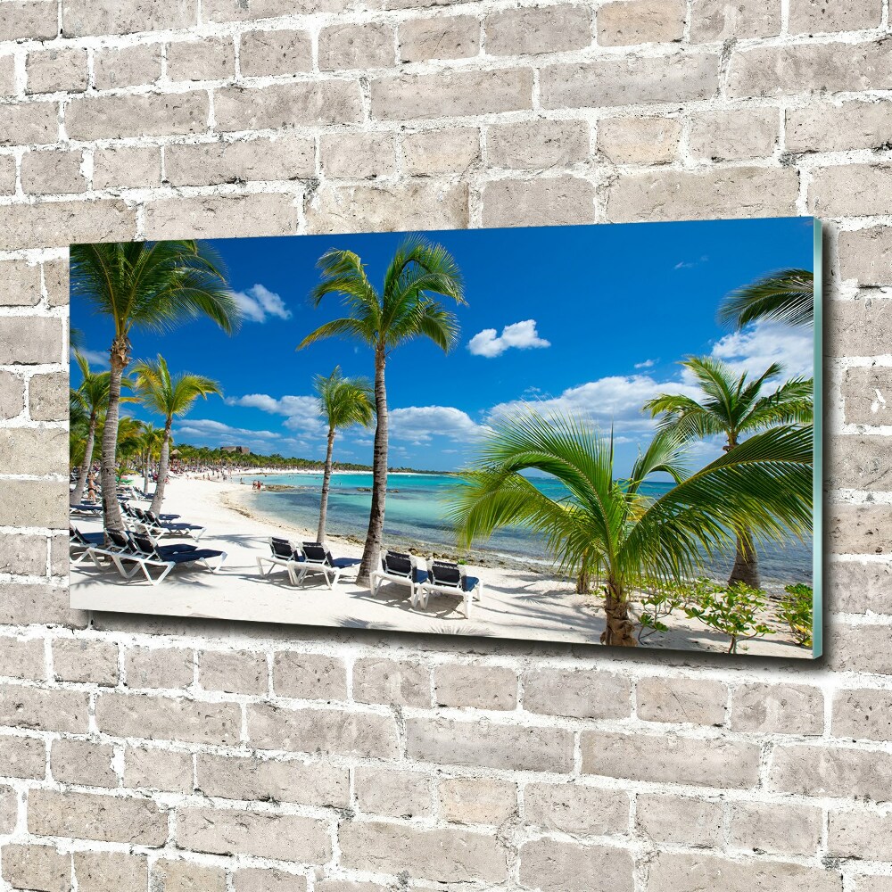 Foto obraz szkło hartowane Malediwy plaża