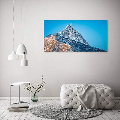 Foto obraz szkło hartowane Giewont Tatry