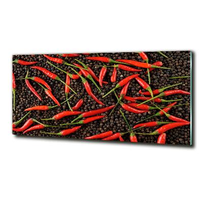Foto obraz szklany Papryczki chilli