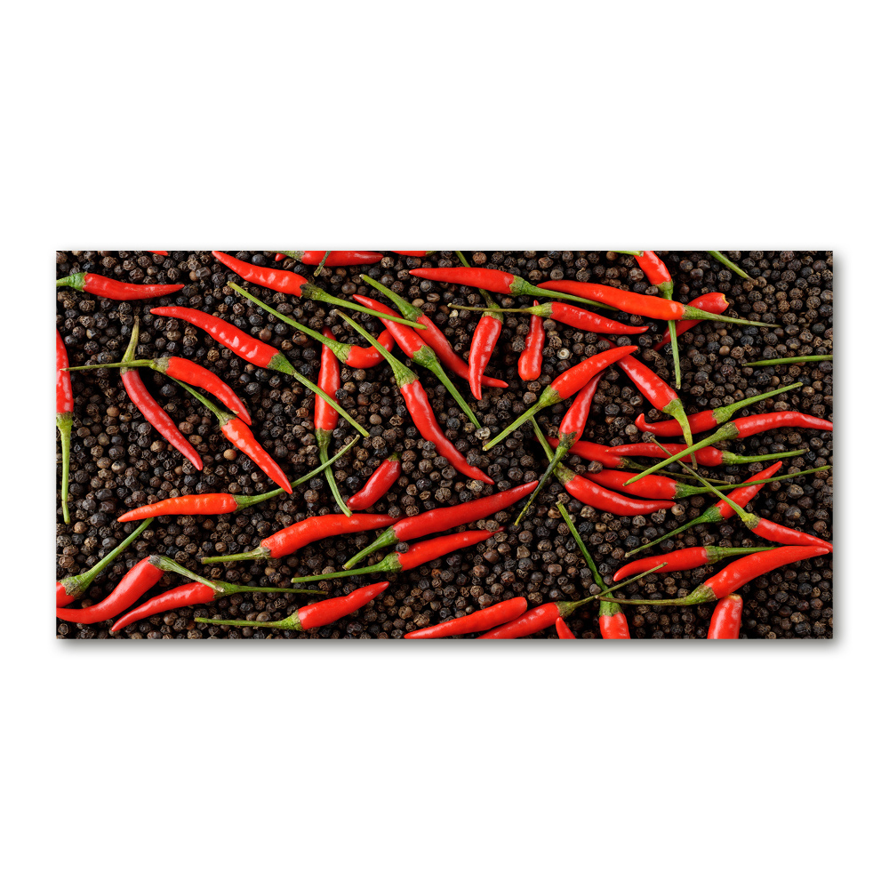 Foto obraz szklany Papryczki chilli