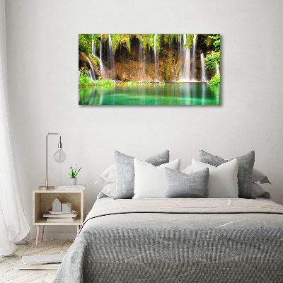 Foto obraz szklany Jeziora Plitwickie