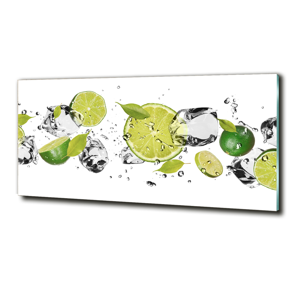 Foto-obraz szkło hartowane Limonka i woda