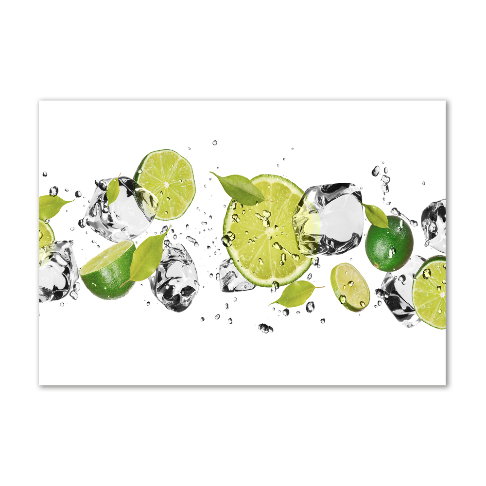 Foto-obraz szkło hartowane Limonka i woda