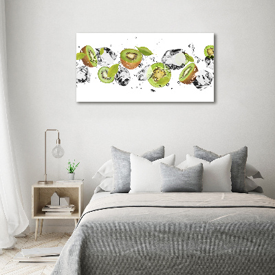 Foto-obraz szkło hartowane Kiwi i woda
