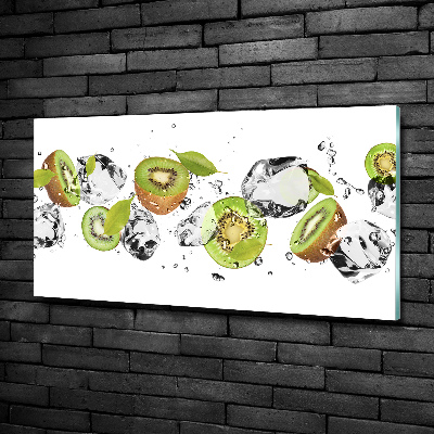 Foto-obraz szkło hartowane Kiwi i woda