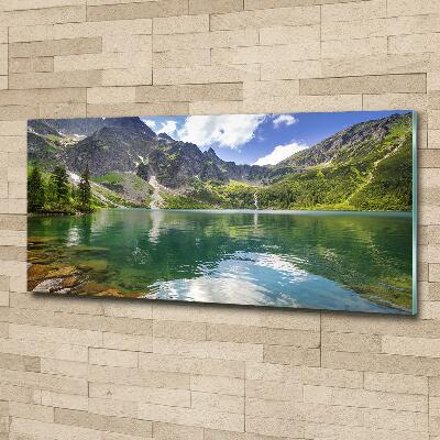 Foto obraz szklany Morskie oko Tatry