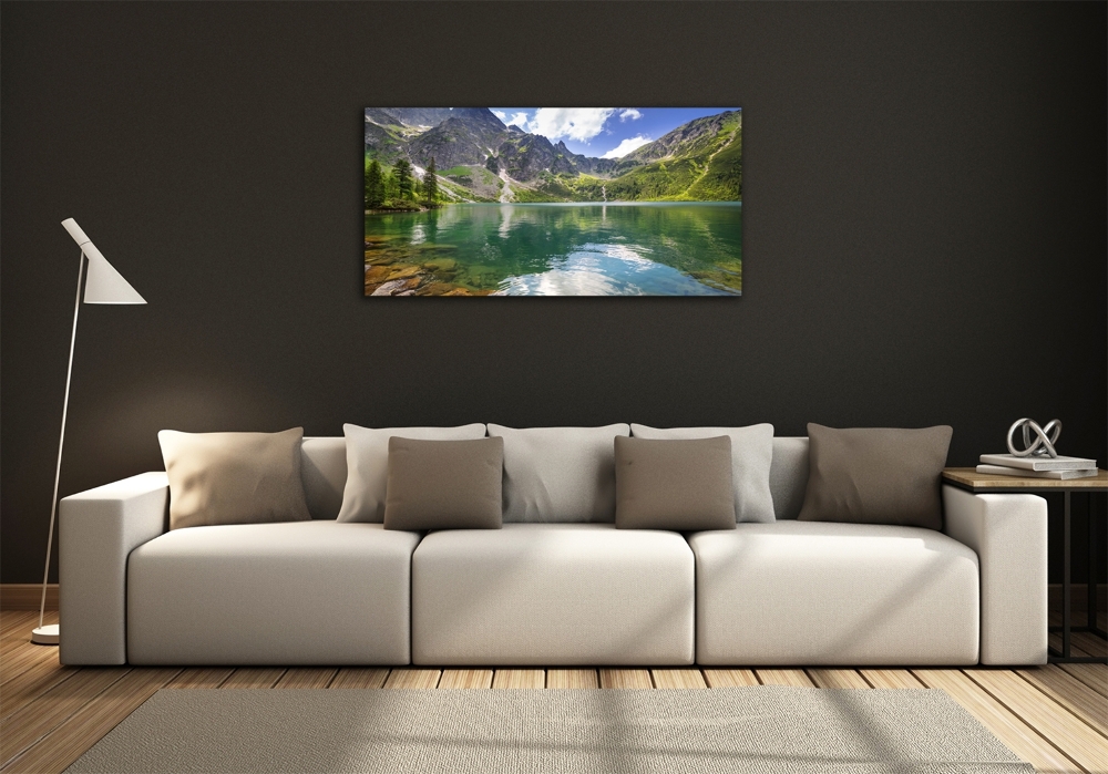 Foto obraz szklany Morskie oko Tatry