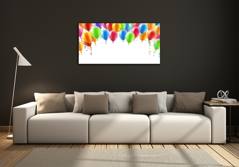 Fotoobraz na ścianę szklany Kolorowe balony