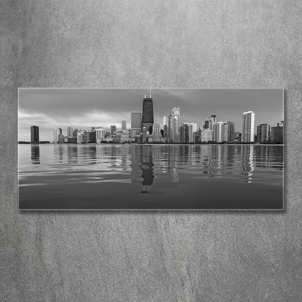 Fotoobraz na ścianę szkło hartowane Chicago