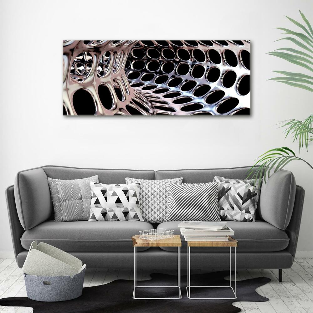 Foto obraz szkło hartowane Metalowy tunel