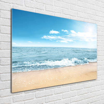 Foto obraz zdjęcie szkło hartowane Plaża