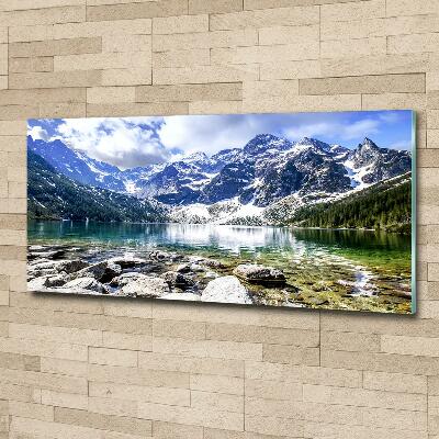 Foto obraz szklany Morskie oko Tatry