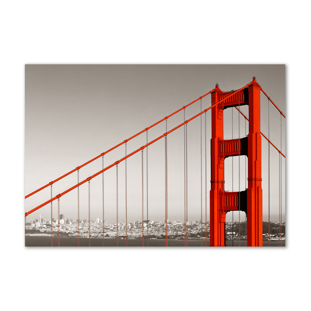Foto obraz szklany Most San Francisco