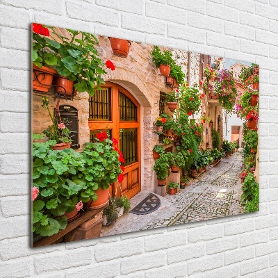 Foto obraz szklany Urokliwa uliczka