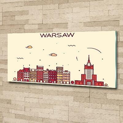 Fotoobraz na ścianę szklany Warszawa Polska