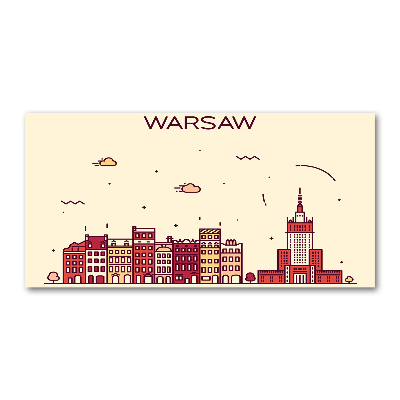 Fotoobraz na ścianę szklany Warszawa Polska