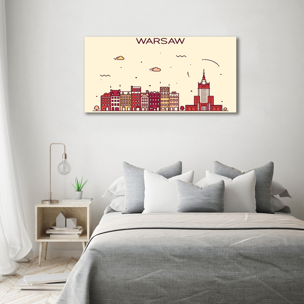 Fotoobraz na ścianę szklany Warszawa Polska