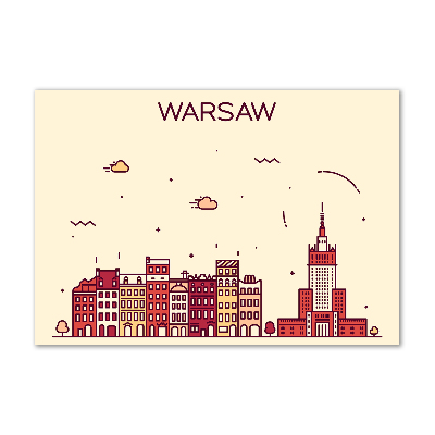 Fotoobraz na ścianę szklany Warszawa Polska
