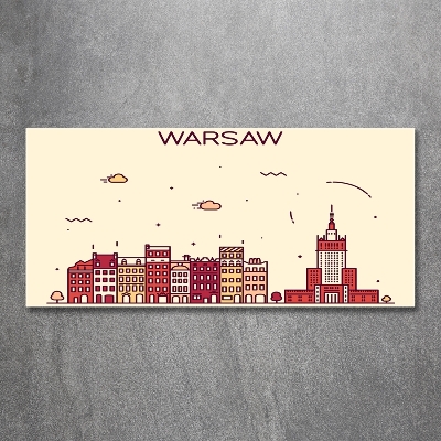 Fotoobraz na ścianę szklany Warszawa Polska