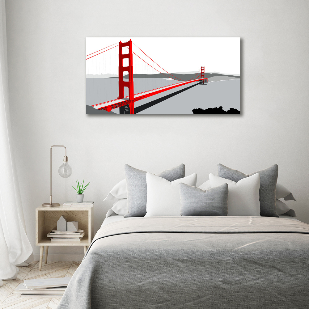 Foto obraz szklany Most San Francisco