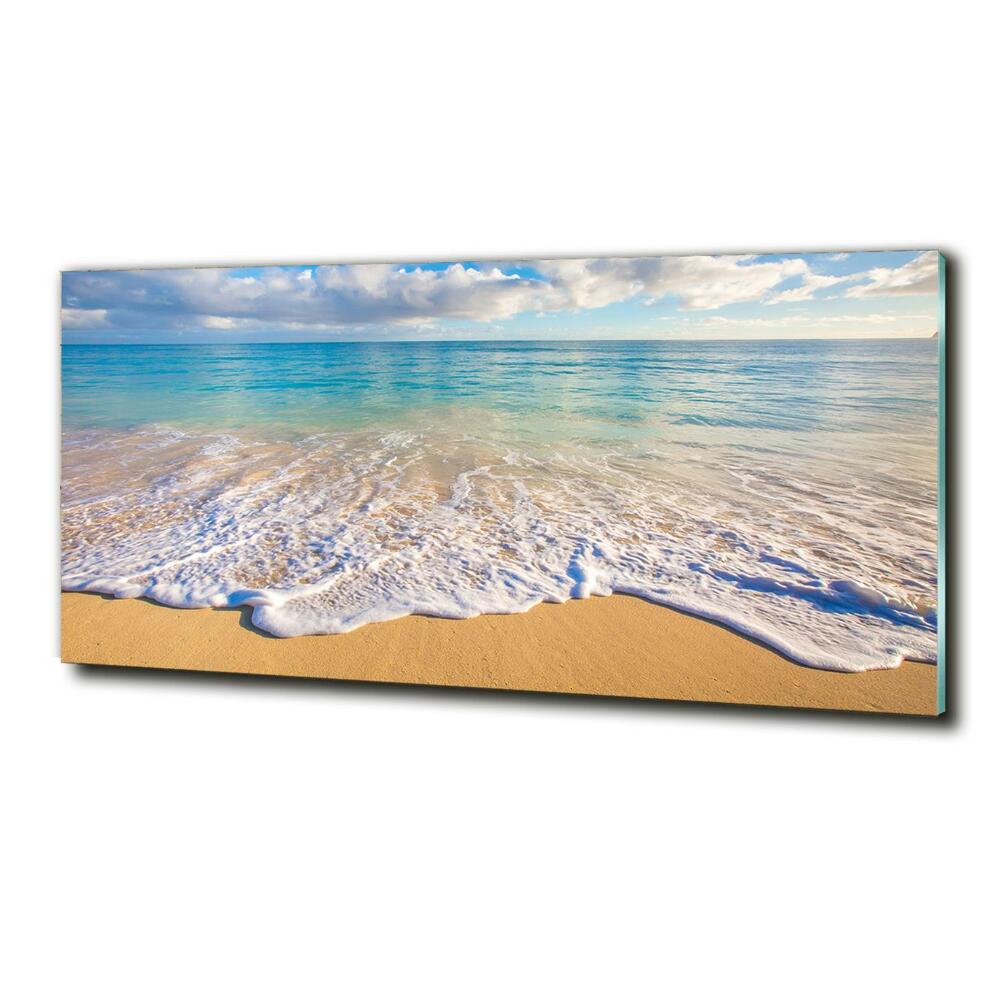 Foto obraz szkło hartowane Hawajska plaża