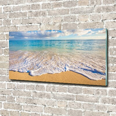 Foto obraz szkło hartowane Hawajska plaża