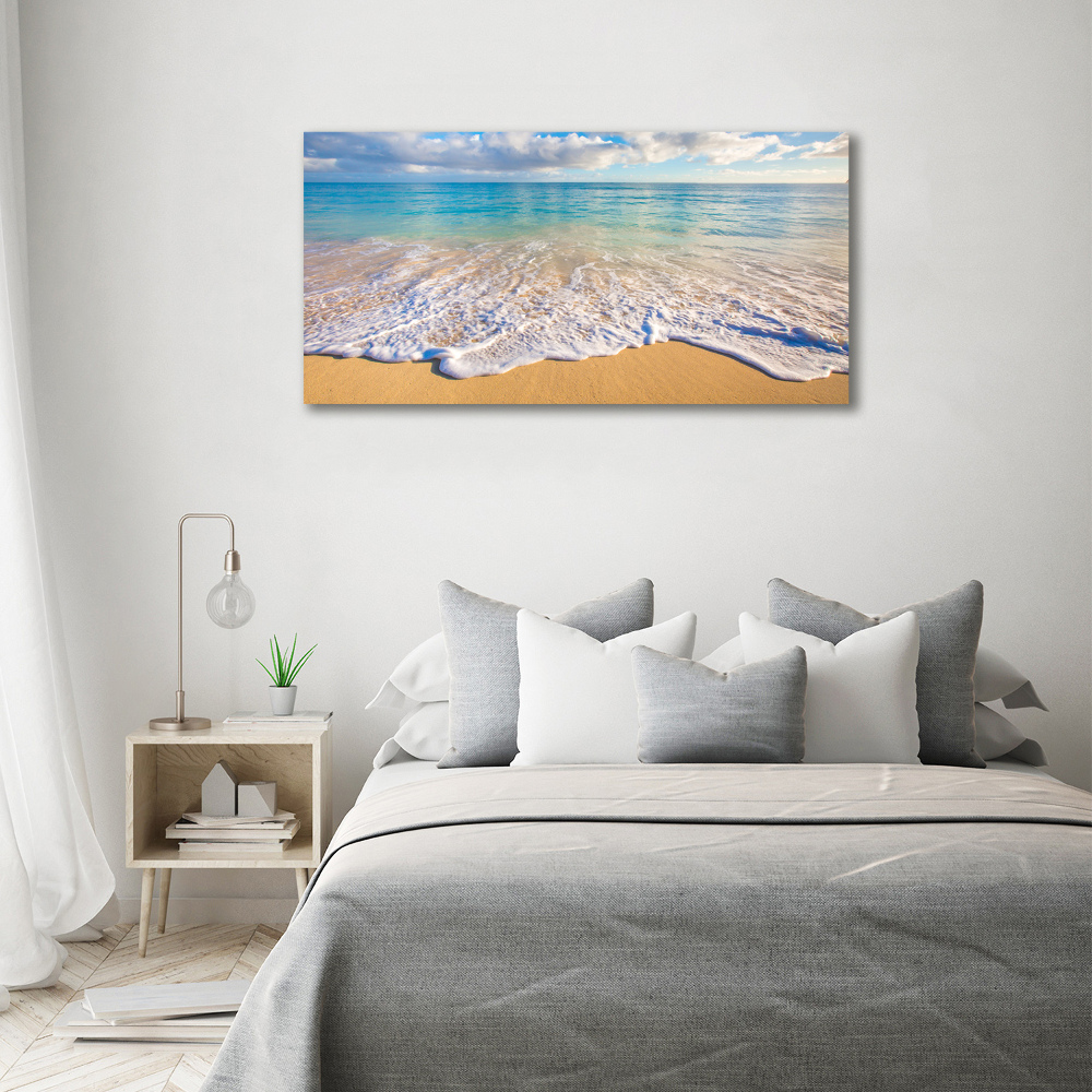 Foto obraz szkło hartowane Hawajska plaża