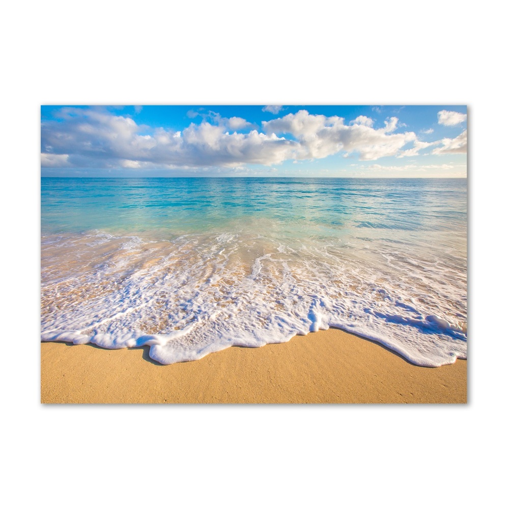 Foto obraz szkło hartowane Hawajska plaża