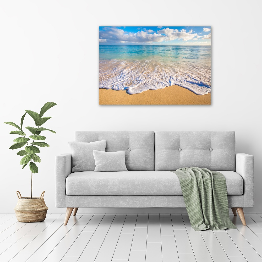 Foto obraz szkło hartowane Hawajska plaża