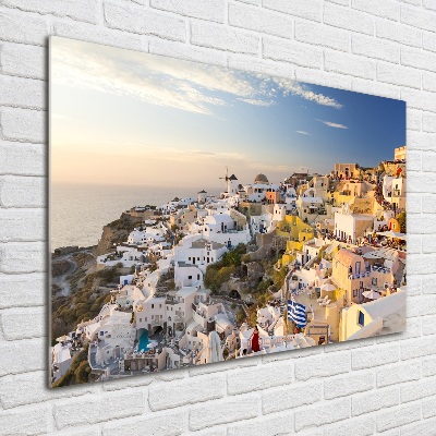 Foto obraz szklany Santorini Grecja