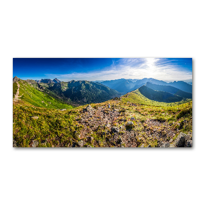 Fotoobraz na ścianę szklany Panorama górska