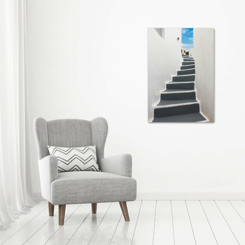 Foto obraz szklany pionowy Santorini Grecja