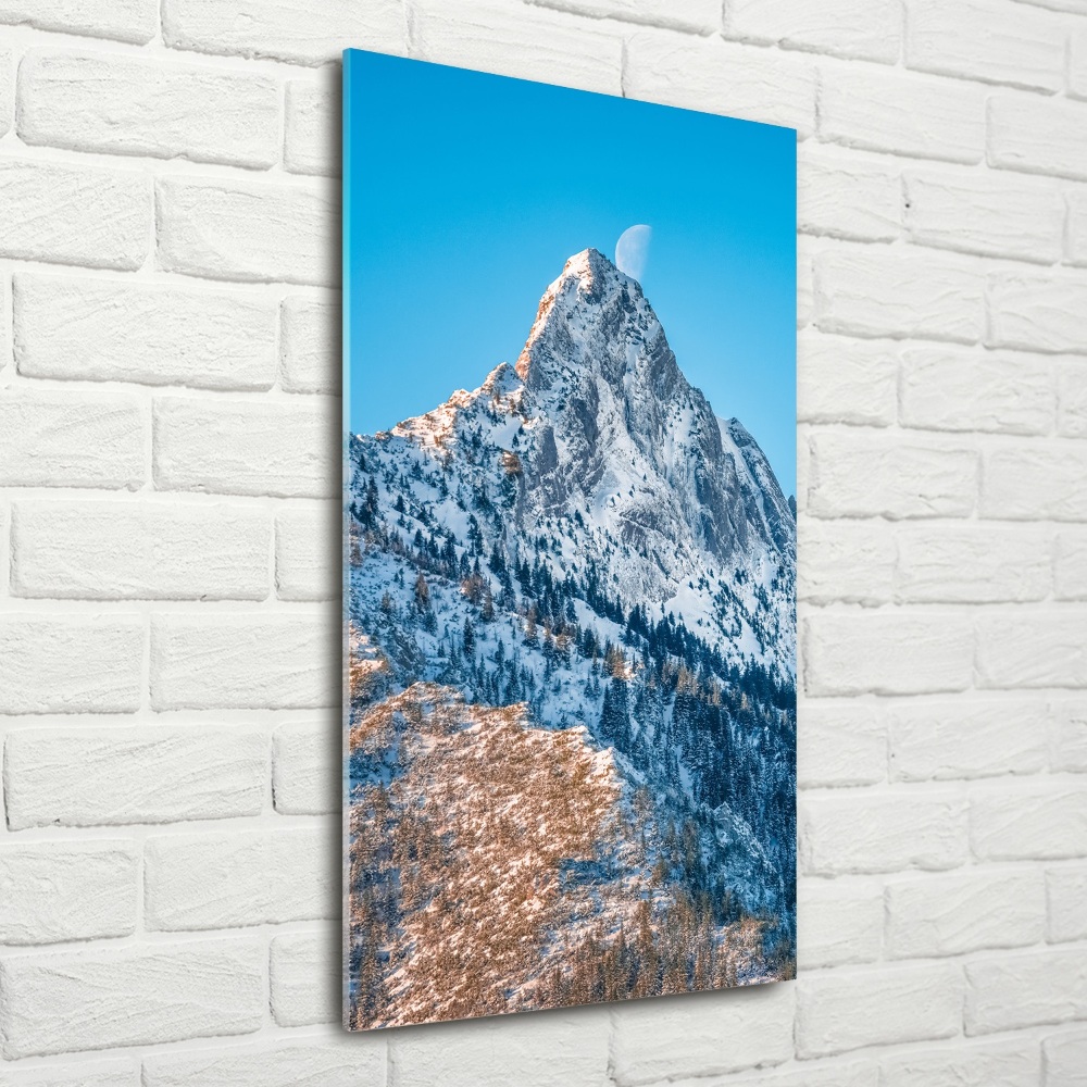 Foto obraz szkło hartowane pionowy Giewont Tatry