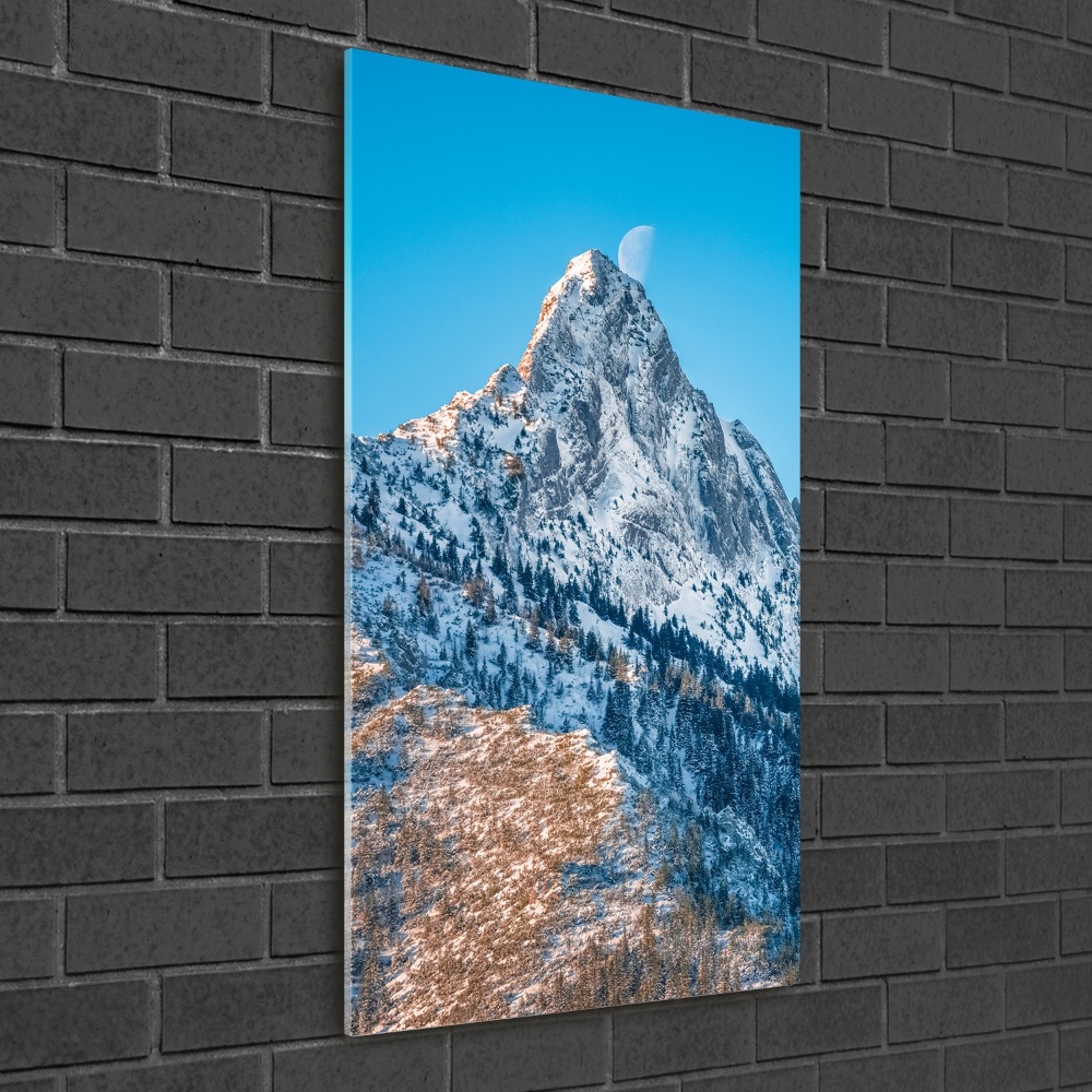 Foto obraz szkło hartowane pionowy Giewont Tatry