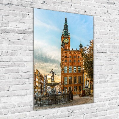 Foto obraz szkło hartowane pionowy Gdańsk Polska