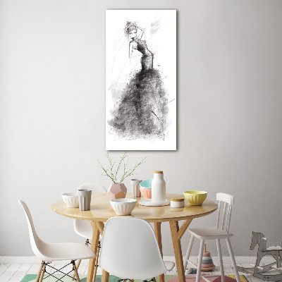 Foto obraz na szkle pionowy Ilustracja mody