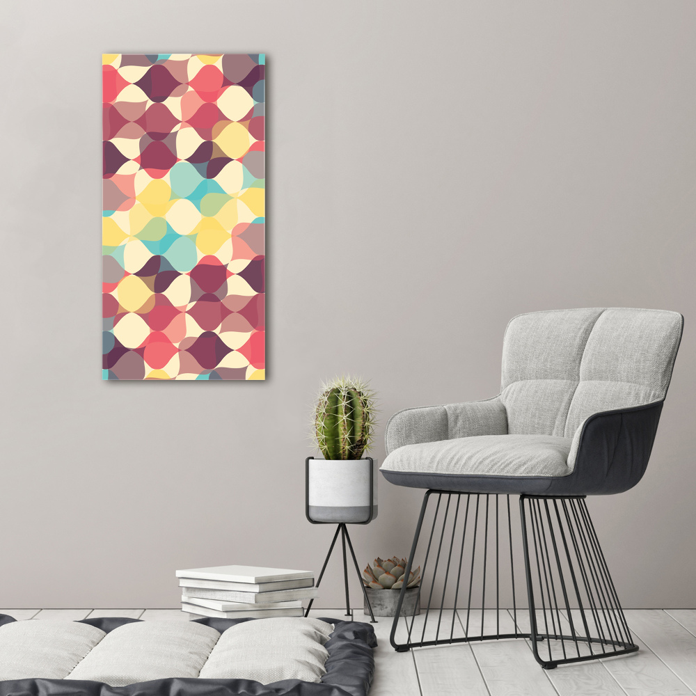 Foto obraz szklany pionowy Geometryczne tło