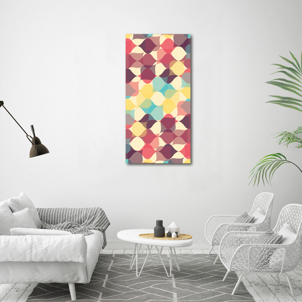 Foto obraz szklany pionowy Geometryczne tło