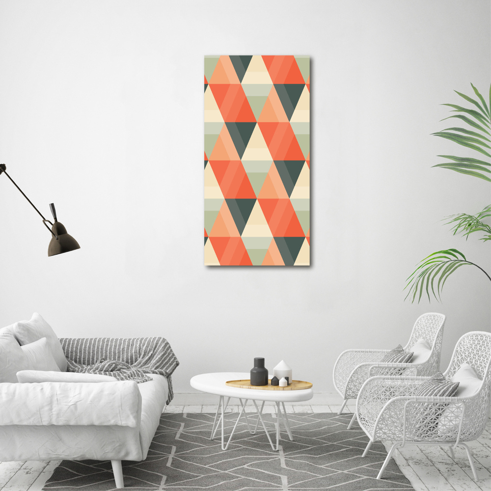 Foto obraz szklany pionowy Geometryczne tło