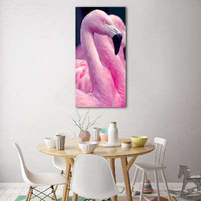 Foto-obraz szkło hartowane pionowy Flamingi