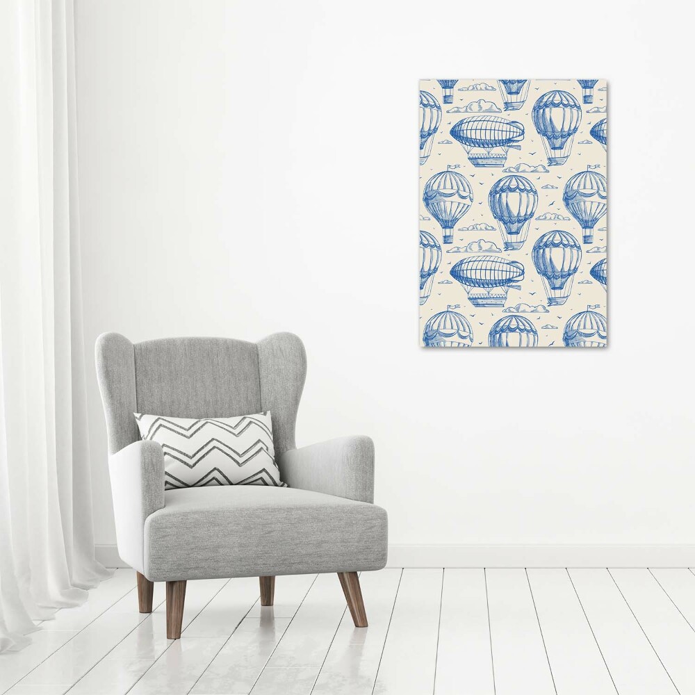 Foto obraz na szkle pionowy Sterowce i balony