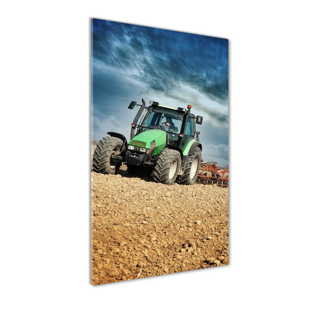 Foto-obraz zdjęcie na szkle pionowy Traktor