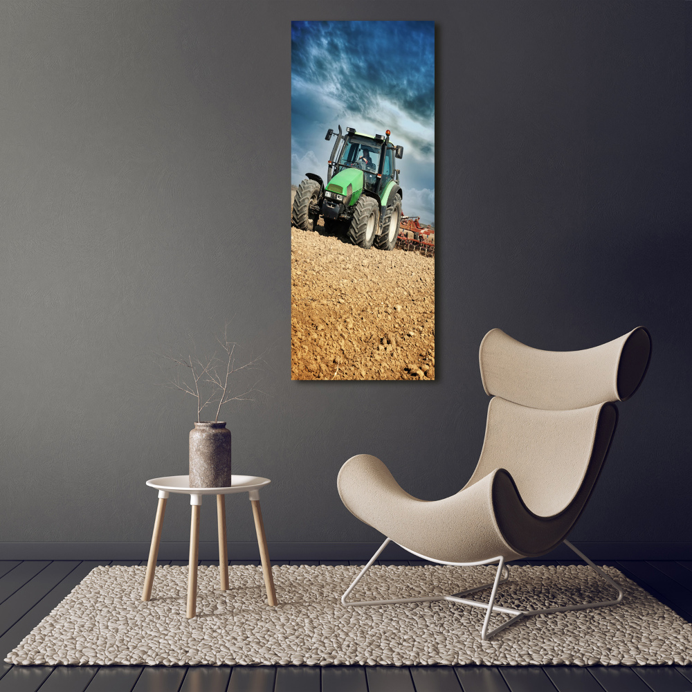 Foto-obraz zdjęcie na szkle pionowy Traktor