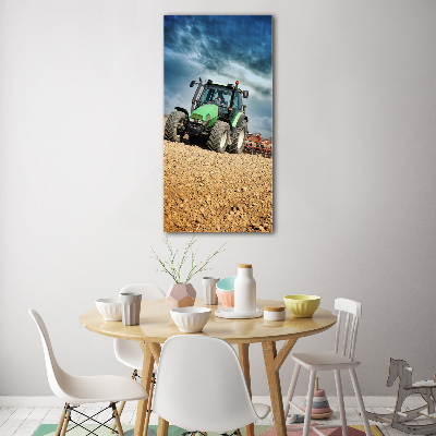Foto-obraz zdjęcie na szkle pionowy Traktor