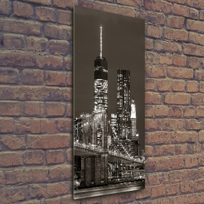 Foto obraz na szkle pionowy Manhattan Nowy Jork