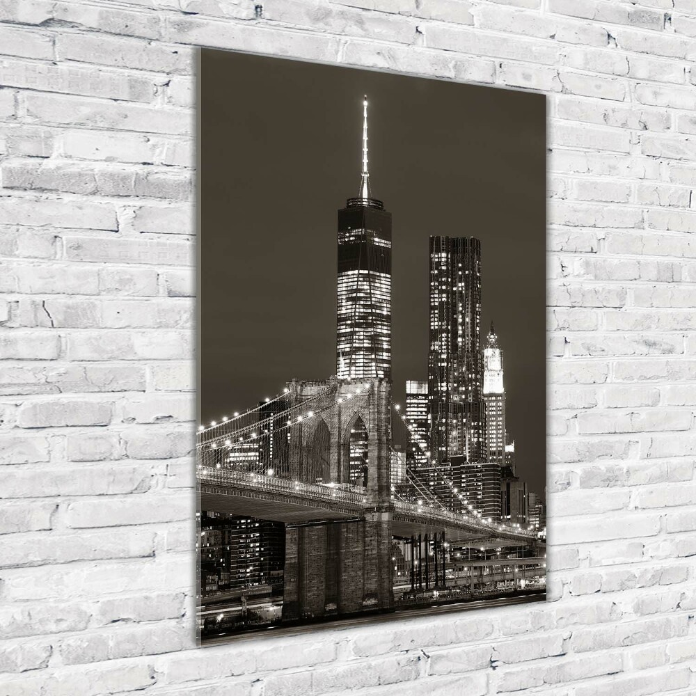 Foto obraz na szkle pionowy Manhattan Nowy Jork