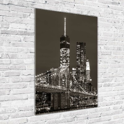 Foto obraz na szkle pionowy Manhattan Nowy Jork