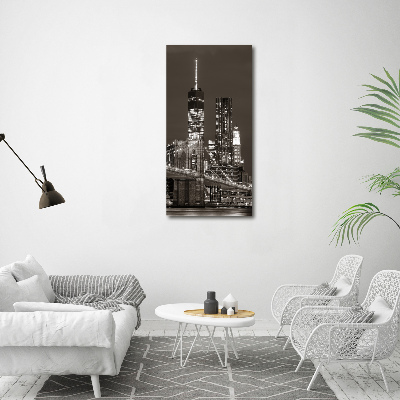 Foto obraz na szkle pionowy Manhattan Nowy Jork